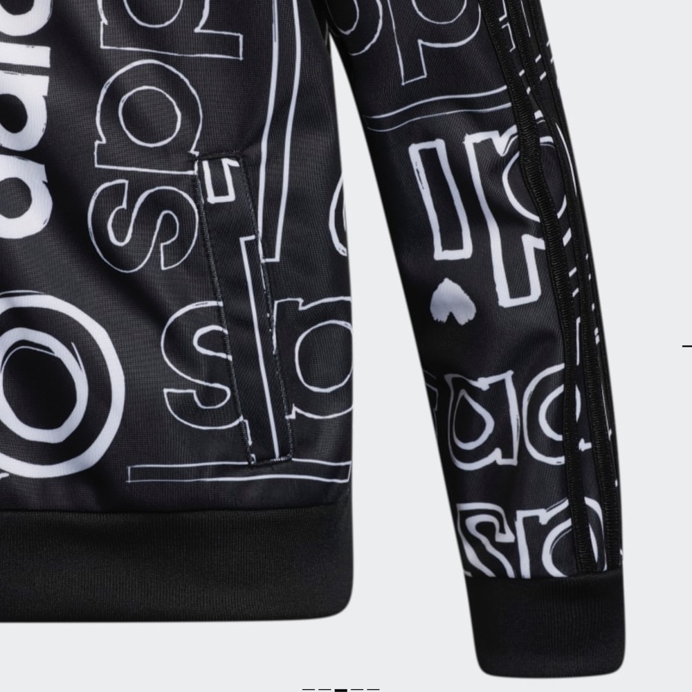 ADIDAS GIRLS SIZE L(14) PRINTED JACKET - Picture 3 of 6